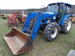 New Holland T5050 4wd Tractor w/ Loader, Deluxe Cab w/ Heat & AC, Power Shu