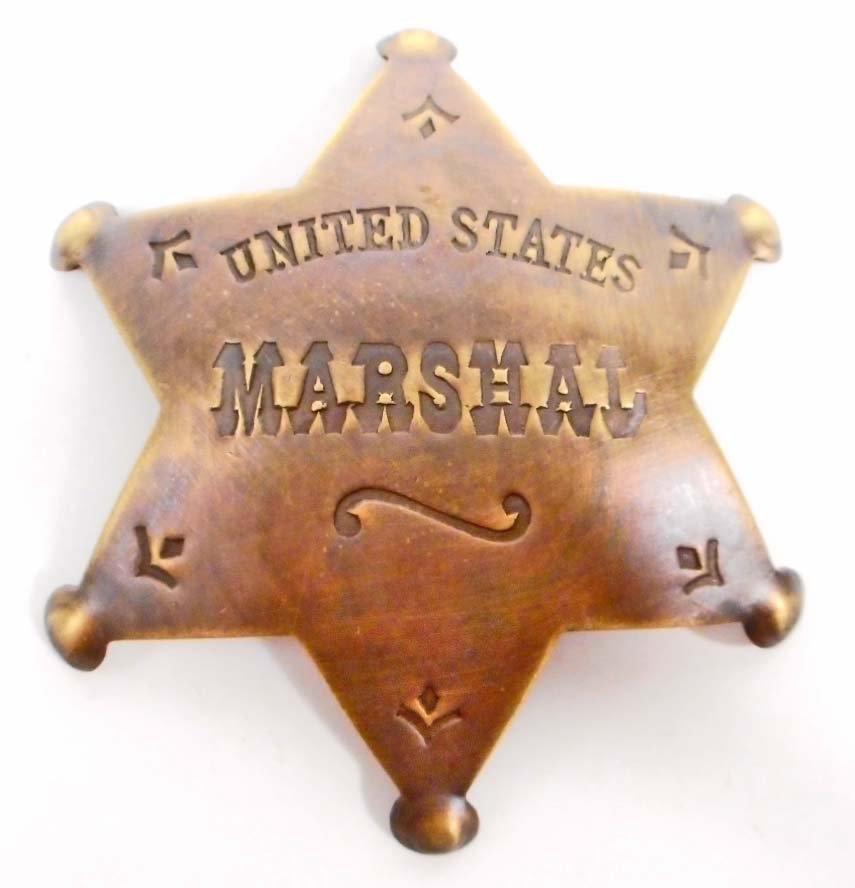 UNITED STATES MARSHAL 6 POINT STAR BADGE