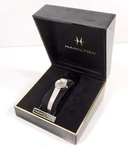 VINTAGE HAMILTON LADIES WRISTWATCH GIVEN FOR 25 YEARS SERVICE