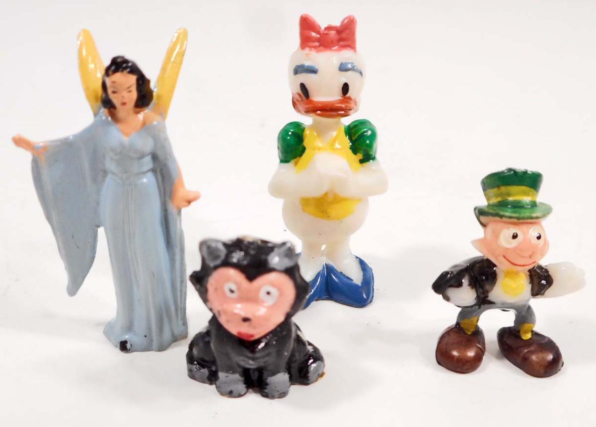 LOT OF 4 VINTAGE MARX WALT DISNEY DISNEYKIN FIGURES