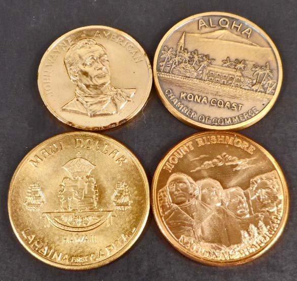 LOT OF 4 VINTAGE COMMEMORATIVE COINS / TOKENS