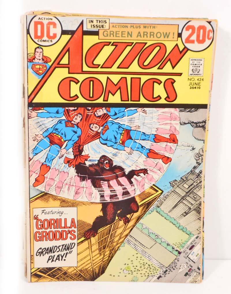 1973 ACTION COMICS NO. 424 COMIC BOOK - 20 CENT COVER