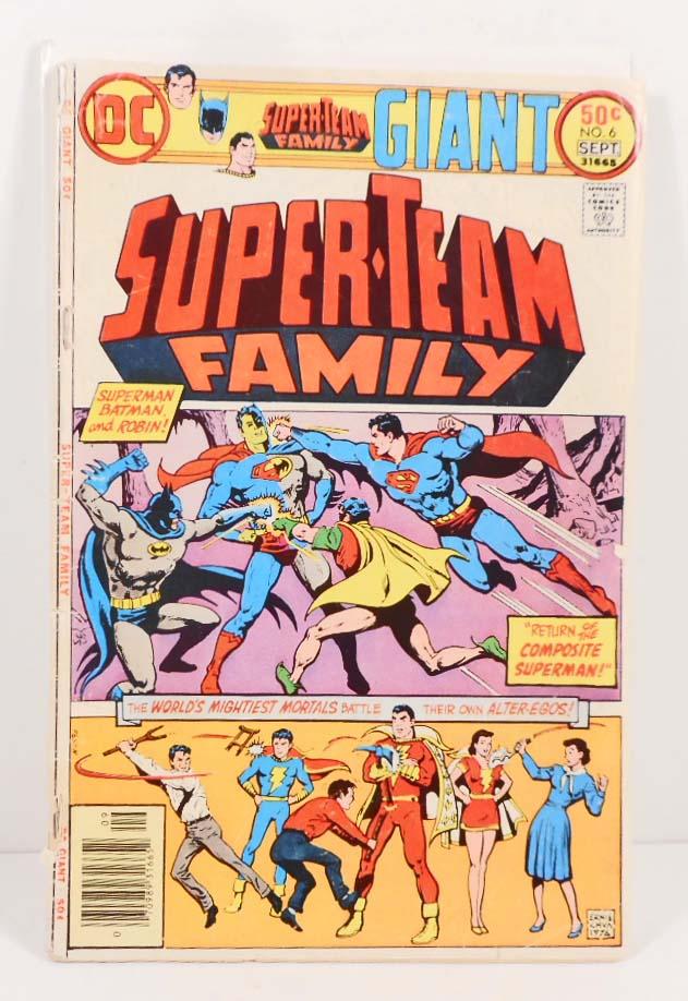 VINTAGE SUPER-TEAM FAMILY 50C NO.6 COMIC BOOK