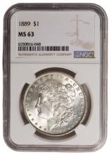 1889 $1 Morgan Silver Dollar NGC MS63