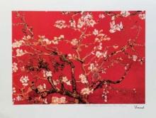 Van Gogh Red Almond Blossoms Estate Signed Reproduction Giclee