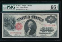 1917 $1 Legal Tender Note PMG 66EPQ