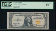 1935A $1 North Africa Silver Certificate PCGS 58