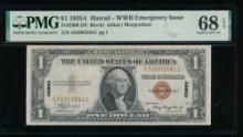 1935A $1 Hawaii Silver Certificate PMG 68EPQ