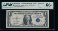 1935A $1 Experimental R Silver Certificate PMG 66EPQ