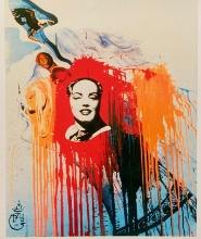 Dali Marilyn Monroe Mao Facsimile Signed and Numbered Giclee