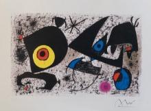 Homage to Joan Miro Facsimile Signed Limited Edition Giclee