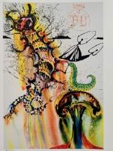 Dali Advice From A Caterpillar Facsimile Signed Numbered Giclee