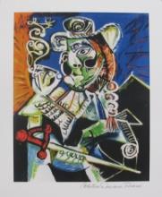 Picasso CAVALIER WITH PIPE Estate Signed Limited Edition Giclee