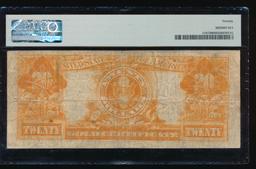 1922 $20 Gold Certificate PMG 20