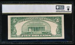 1953A $5 Silver Certificate PCGS 67PPQ