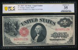 1917 $1 Legal Tender Note PCGS 35