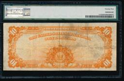 1922 $10 Gold Certificate PMG 25