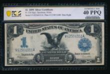 1899 $1 Black Eagle Silver Certificate PCGS 40PPQ