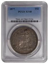 1877 $1 Trade Dollar PCGS XF40