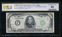 1934 $1000 Atlanta FRN PCGS 40