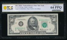 1969A $50 New York FRN PCGS 64PPQ