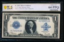 1923 $1 Silver Certificate PCGS 64PPQ