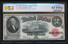 1917 $2 Legal Tender Note PCGS 65PPQ