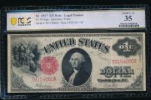 1917 $1 Legal Tender Note PCGS 35