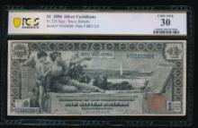 1896 $1 Educational Silver Certificate PCGS 30