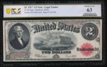 1917 $2 Legal Tender Note PCGS 63