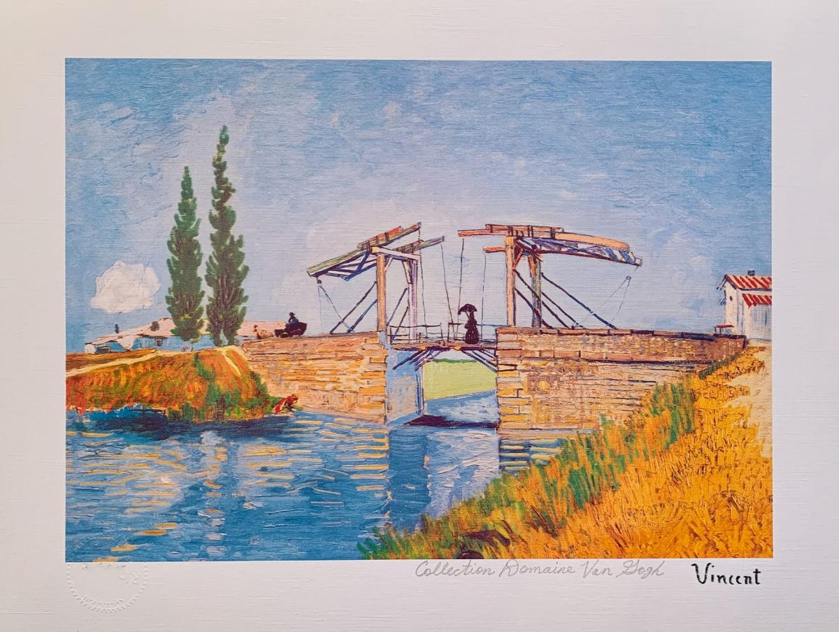 Van Gogh LANGLOIS BRIDGE Estate Signed Limited Edition Giclee