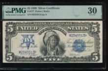 1899 $5 Chief Silver Certificate PMG 30