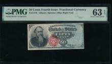 50 Cent Fourth Issue Fractional PMG 63EPQ