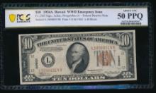 1934A $10 Hawaii FRN PCGS 50PPQ