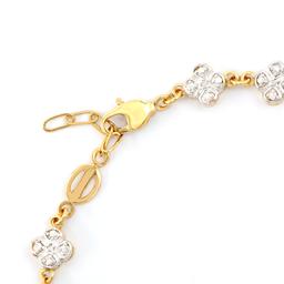 Plated 18KT Yellow Gold Diamond Bracelet