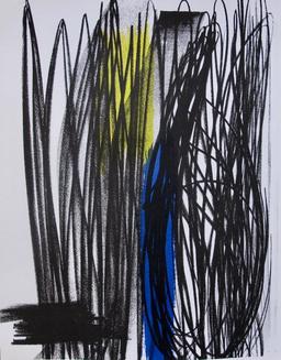 Hans Hartung Composition 1973 Original Lithograph by XXieme Siecle in Paris