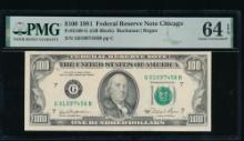 1981 $100 Chicago FRN PMG 64EPQ