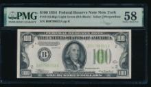 1934 $100 New York FRN PMG 58