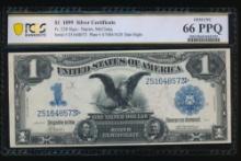 1899 $1 Black Eagle Silver Certificate PCGS 66PPQ