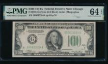 1934A $100 Chicago FRN PMG 64EPQ