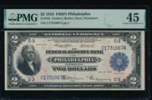 1918 $2 Philadelphia FRBN PMG 45