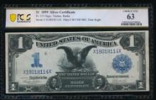 1899 $1 Black Eagle Silver Certificate PCGS 63