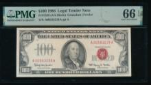 1966 $100 Legal Tender Note PMG 66EPQ