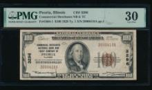1929 $100 Peoria IL National PMG 30