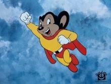 Mighty Mouse Tv Cartoon Sericel Animation Art Cel