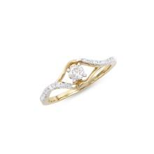 14KT Yellow Gold 0.35ctw Diamond Ring