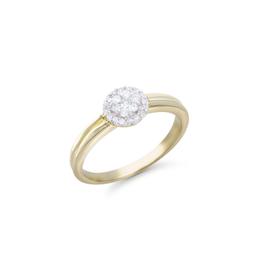 14KT Yellow Gold 0.24ctw Diamond Ring