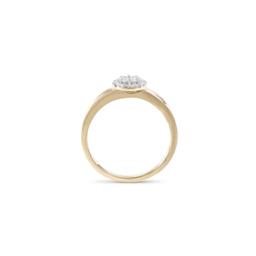 14KT Yellow Gold 0.24ctw Diamond Ring