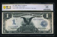 1899 $1 Black Eagle Silver Certificate PCGS 35