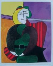 Pablo Picasso Woman In Red Armchair Giclee